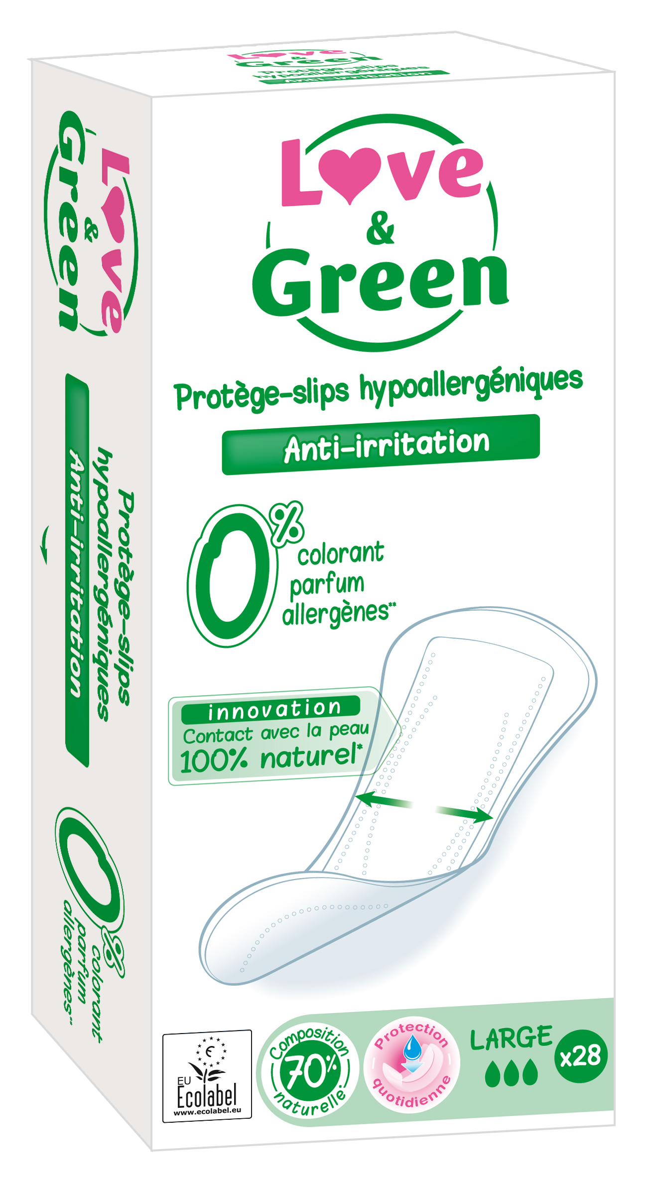 Love and Green - Salvaslip Ecologico - Large