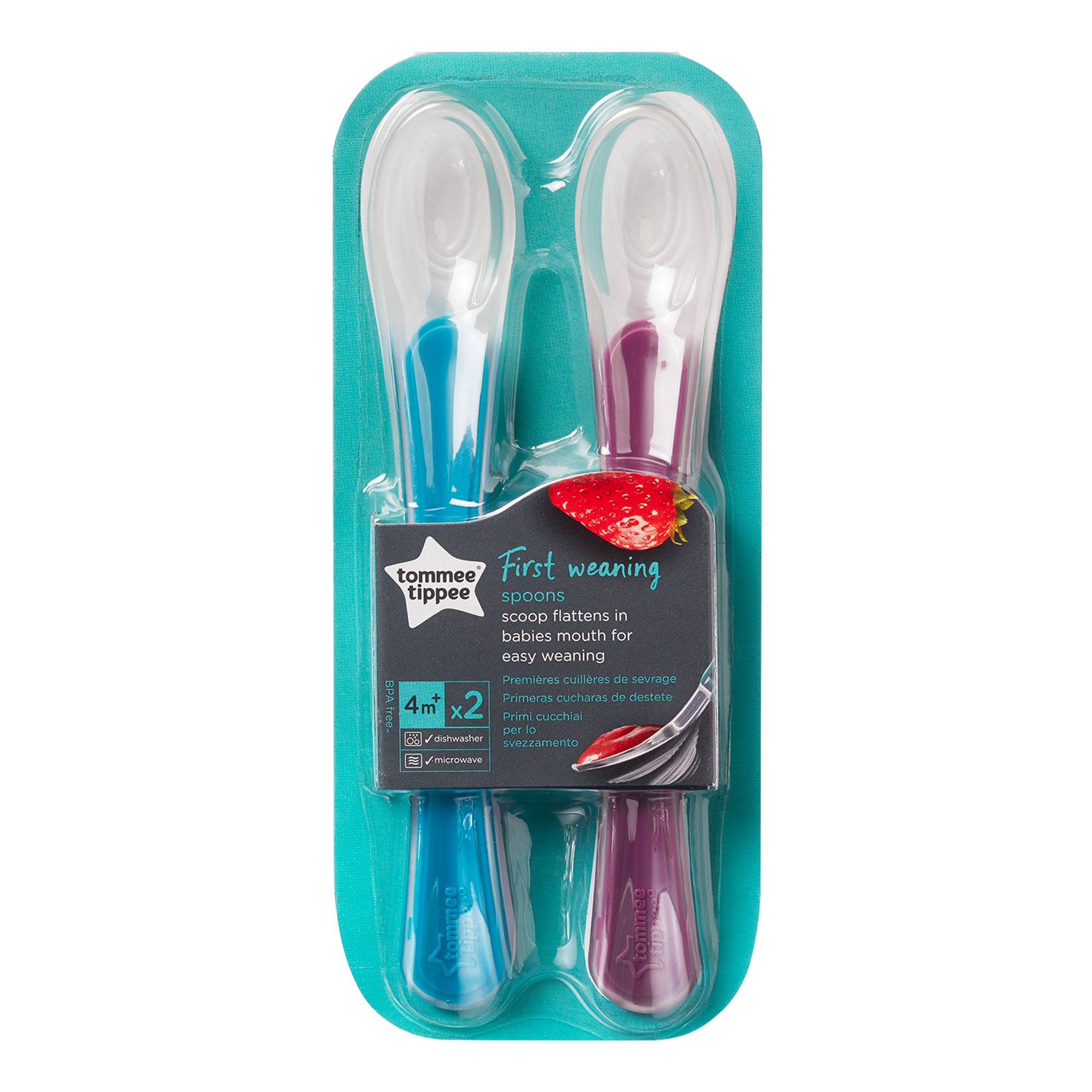 Cucchiai per lo Svezzamento 4m+ punta ultramordiba -Tommee Tippee - immagine 2