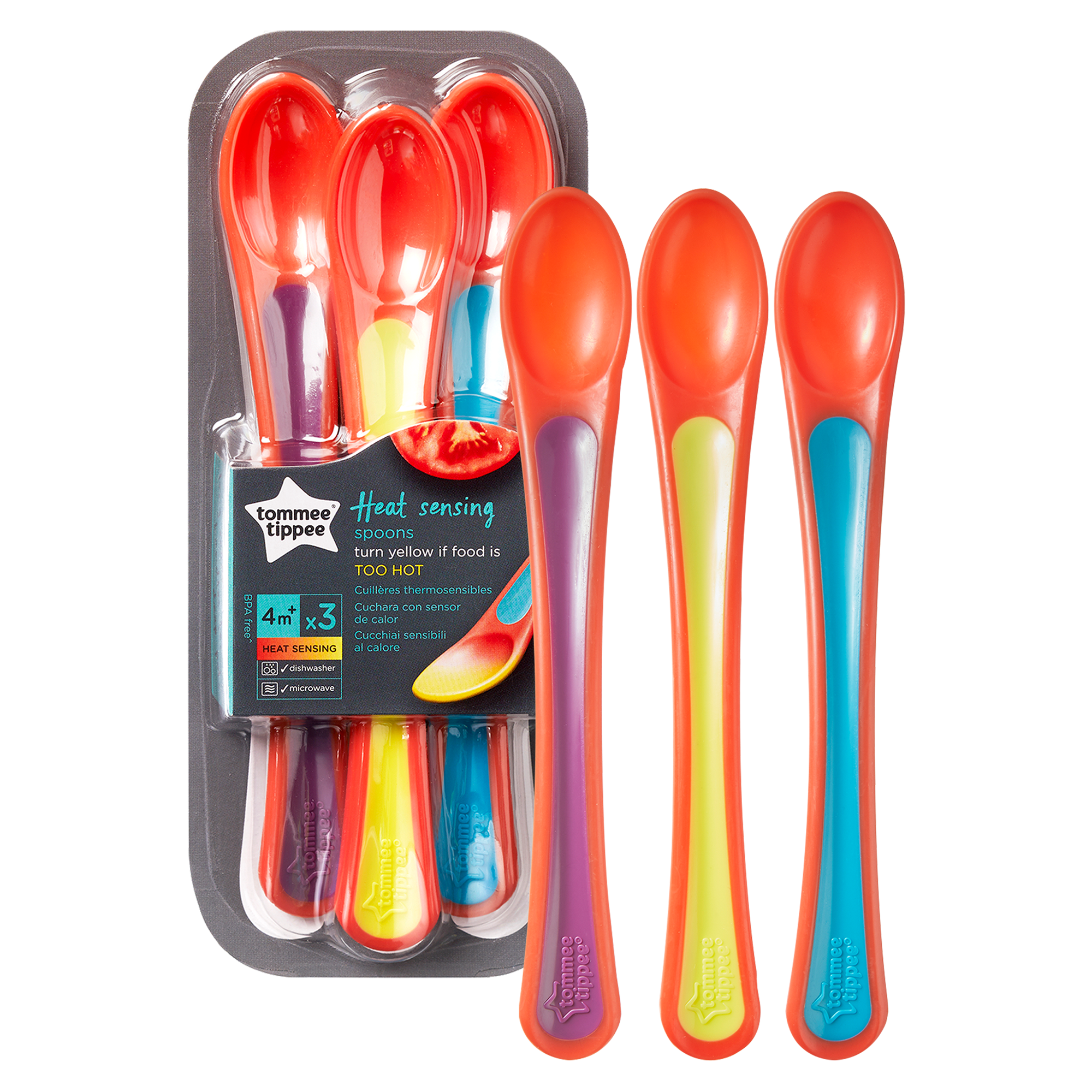 Tommee Tippee - Cucchiai per lo svezzamento 4m+ sensibili al calore