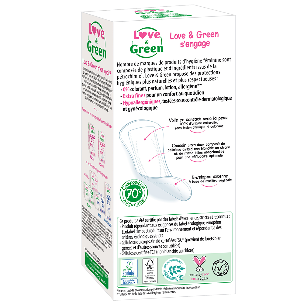 Love and Green - Salvaslip Ecologico - Large 28pz - immagine 2