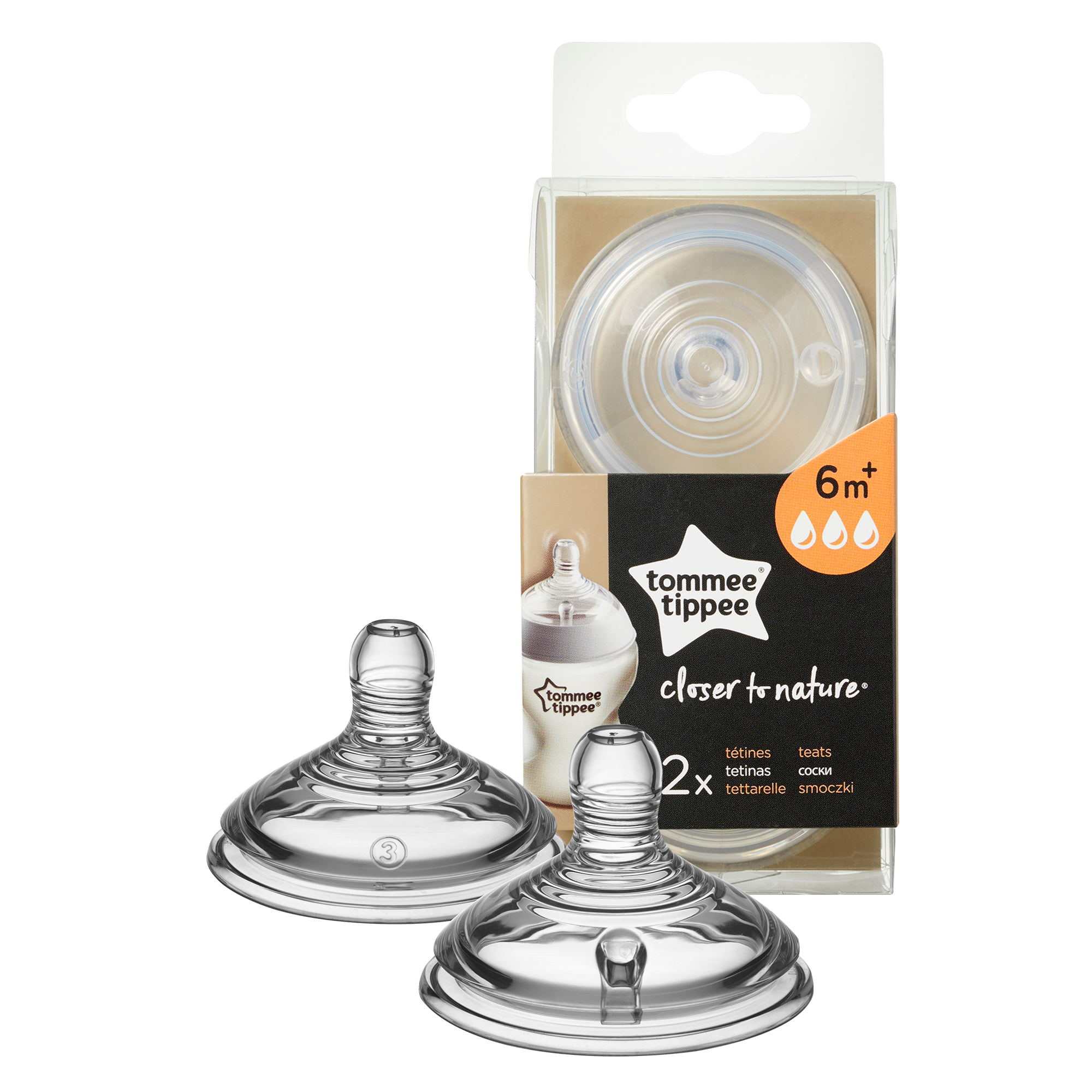 Tettarelle Closer to Nature - 6m+ flusso veloce - Tommee Tippee