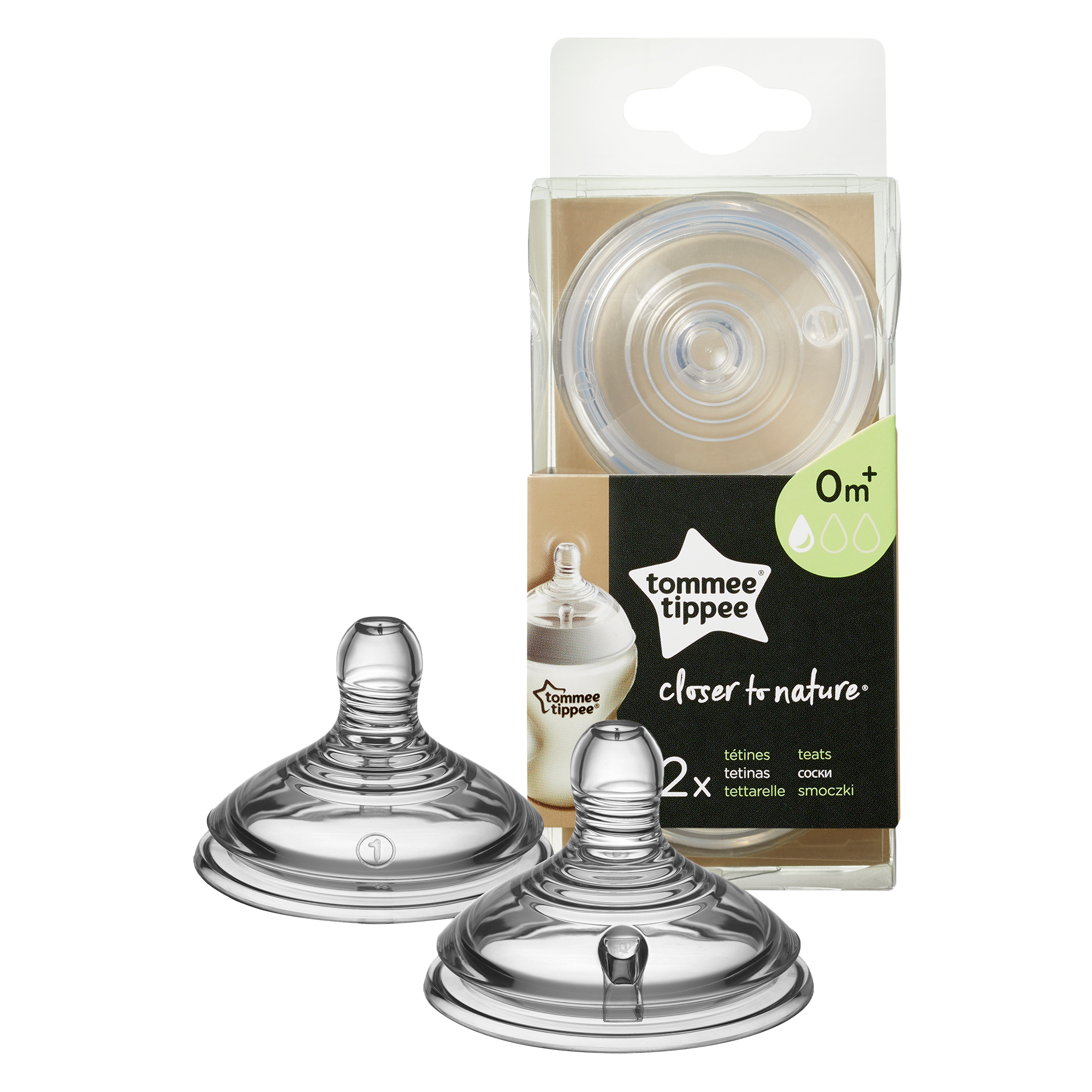 Tettarelle Closer to Nature - 0m+ flusso lento - Tommee Tippee