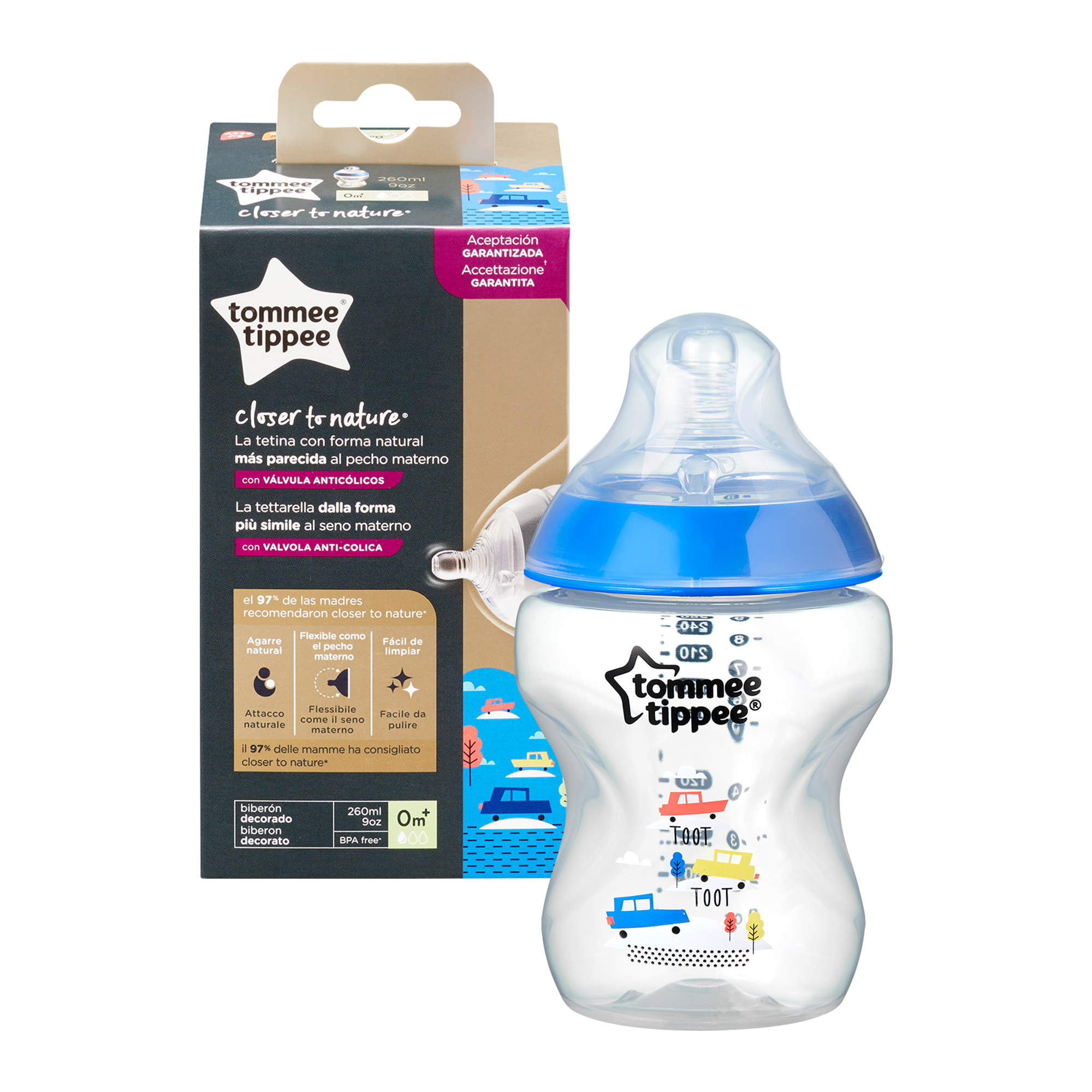Biberon 260ml Closer to Nature - Tommee Tippee - immagine 3