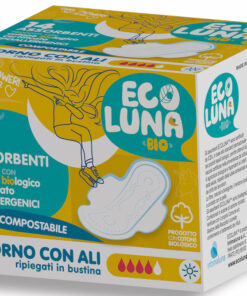 Eco Luna bio - assorbente giorno con ali - 14 pezzi