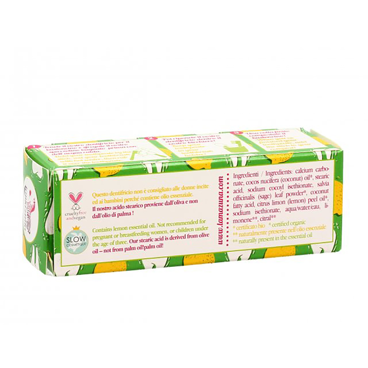 Dentifricio solido - salvia e limone - Lamazuna - immagine 2