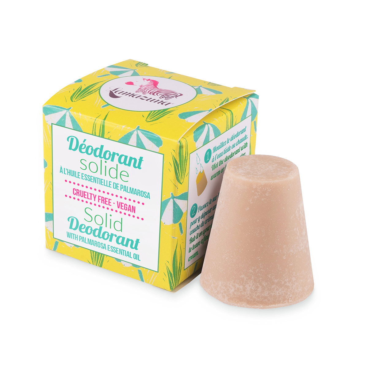 Deodorante solido - olio essenziale di palmarosa - Lamazuna - immagine 4