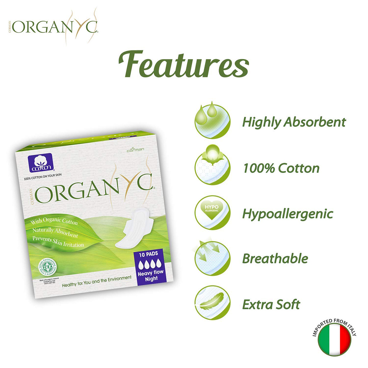 Eco Assorbenti in cotone - Organ(y)c - immagine 2