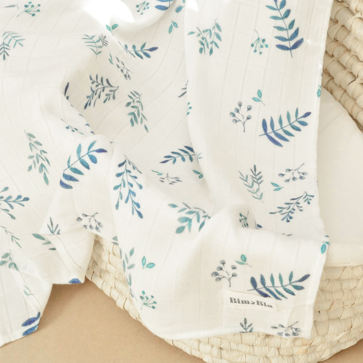 Mussola in Bambù - Bim Bla - 2 pezzi - 43cm*43cm - immagine 3