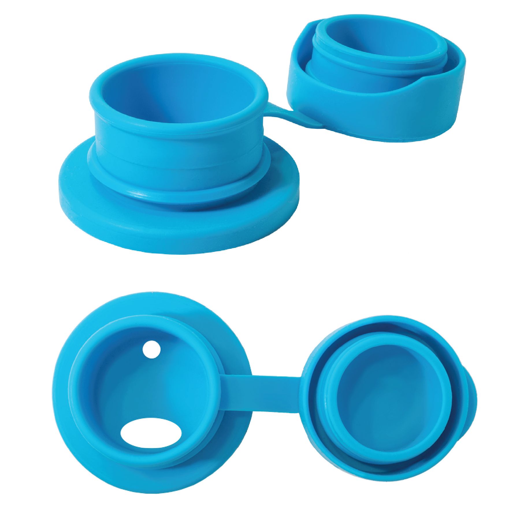 Tappo Sport Evolutivo in silicone Pura, celeste