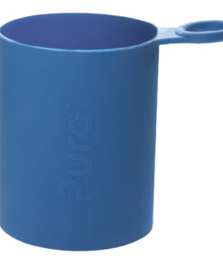 manicotto blu per la bottiglia pura