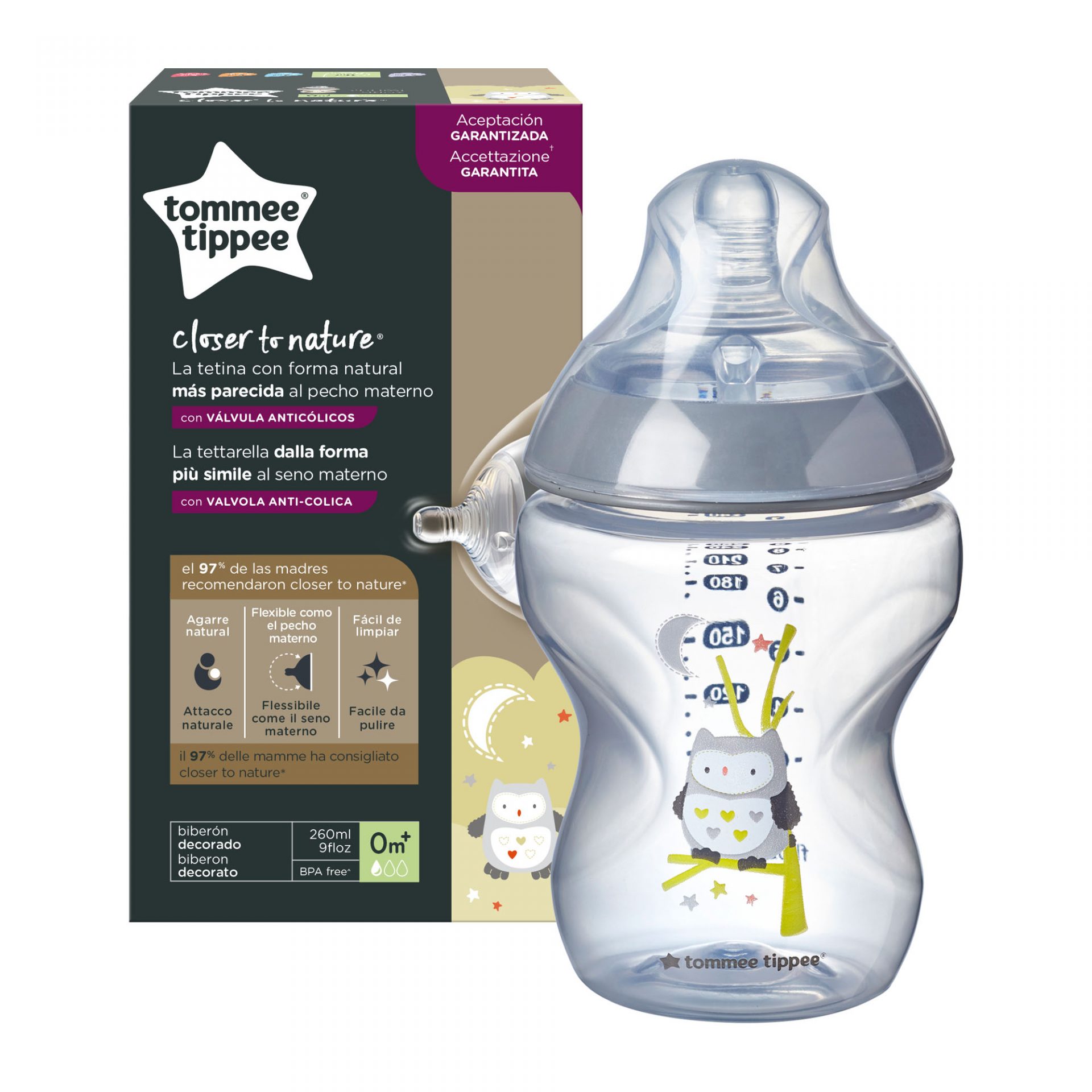 Biberon 260ml Closer to Nature - Tommee Tippee