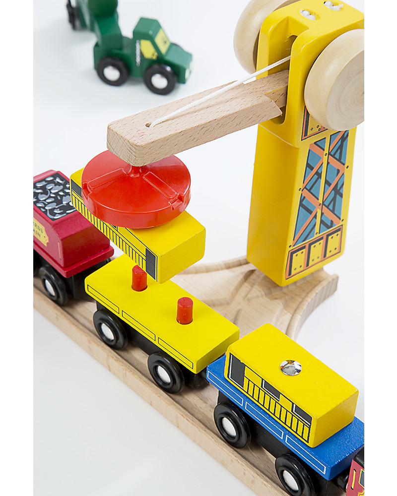 Pista in legno per trenini - Melissa&Doug - immagine 3