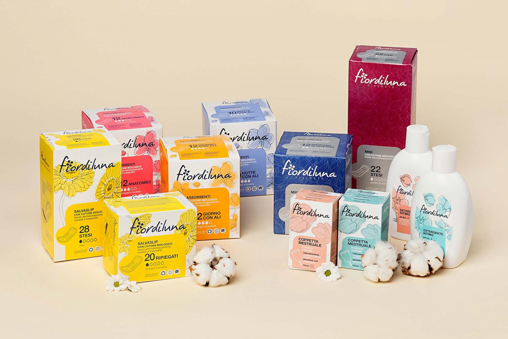 fior di luna assorbenti e salvaslip ecologici e compostabili