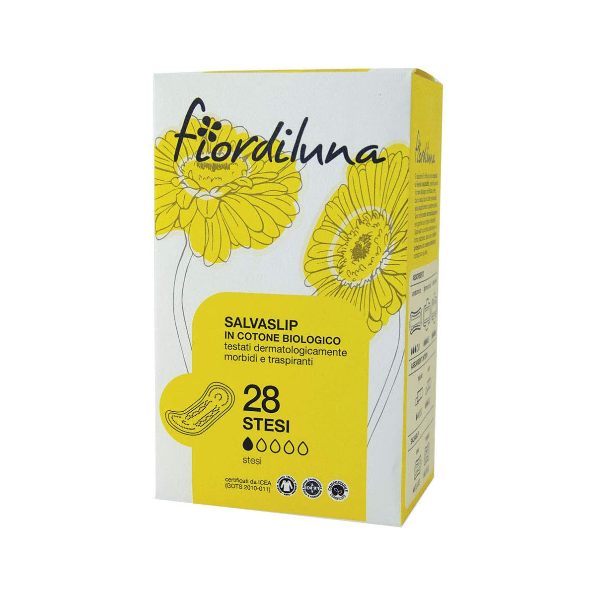 salvaslip stesi fior di luna in cotone biologico