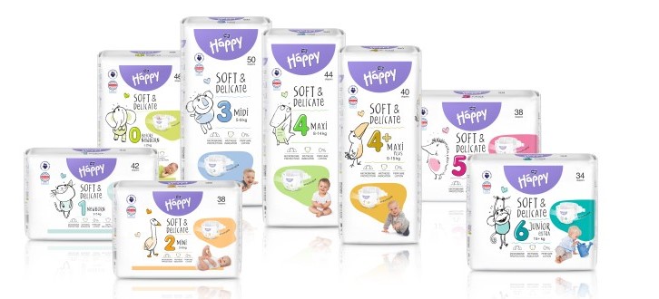 scopri tutte le taglie e i formati disponibili dei pannolini happy su freenappy.com