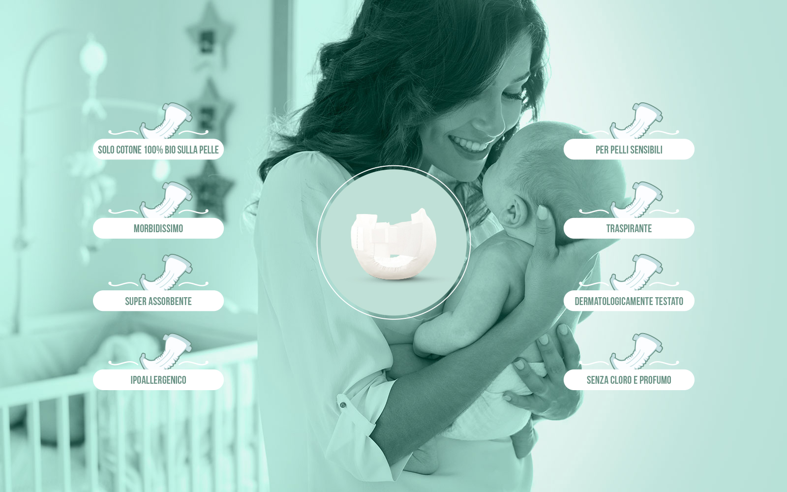 Pannolini in cotone 100% Bio - Cottony - immagine 2