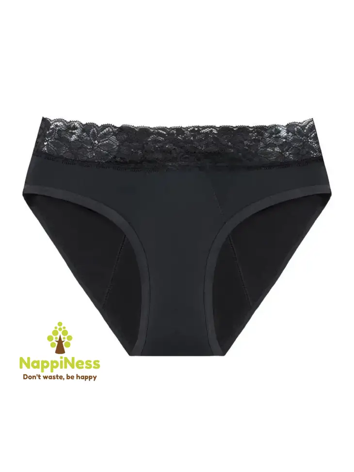 mutande assorbenti apribili lateralmente in pizzo