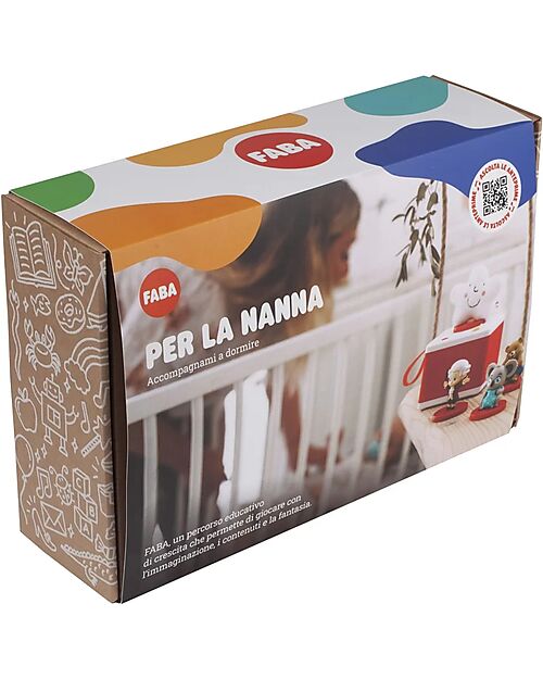 Kit nanna raccontastorie di faba con cassa audio e 5 personaggi
