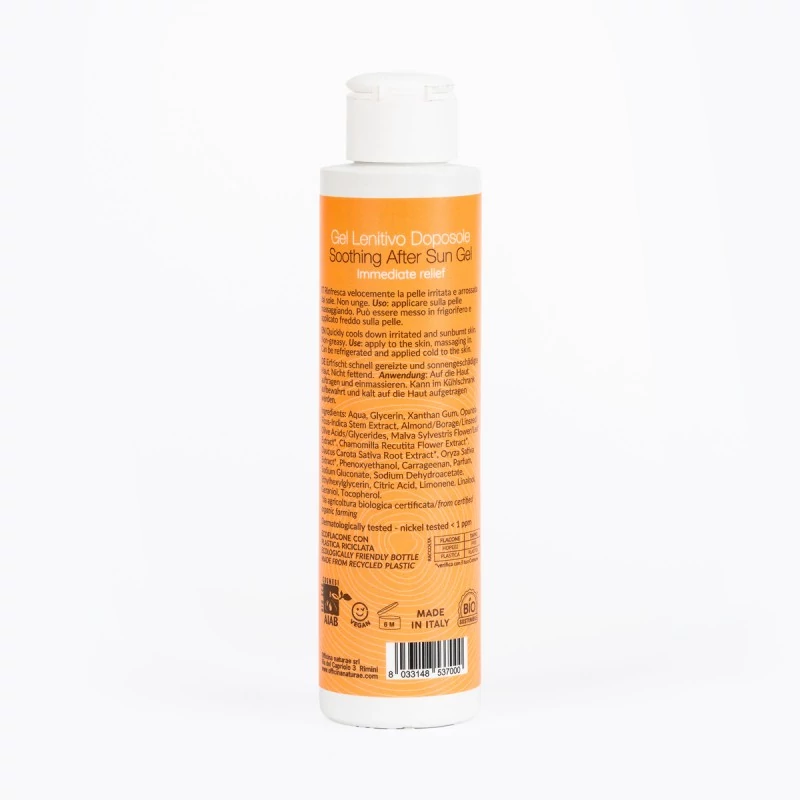 inci gel lenitivo dopo sole