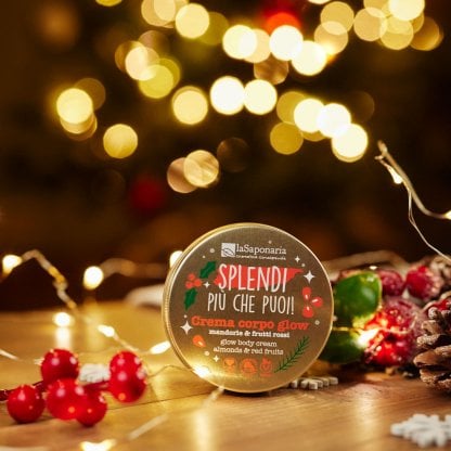 crema corpo glow mandorle e frutti rossi - la saponaria