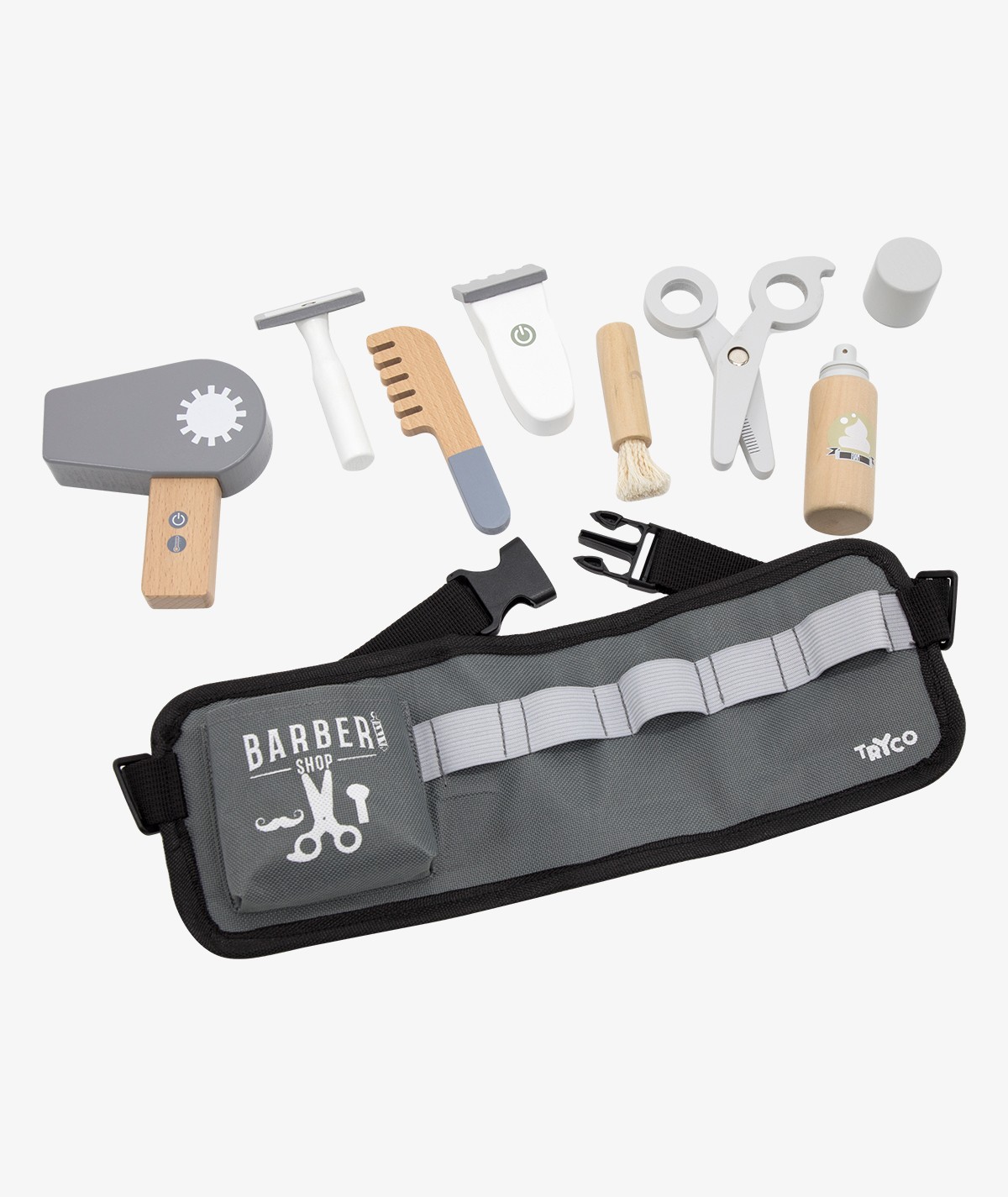 Set Barbiere in legno