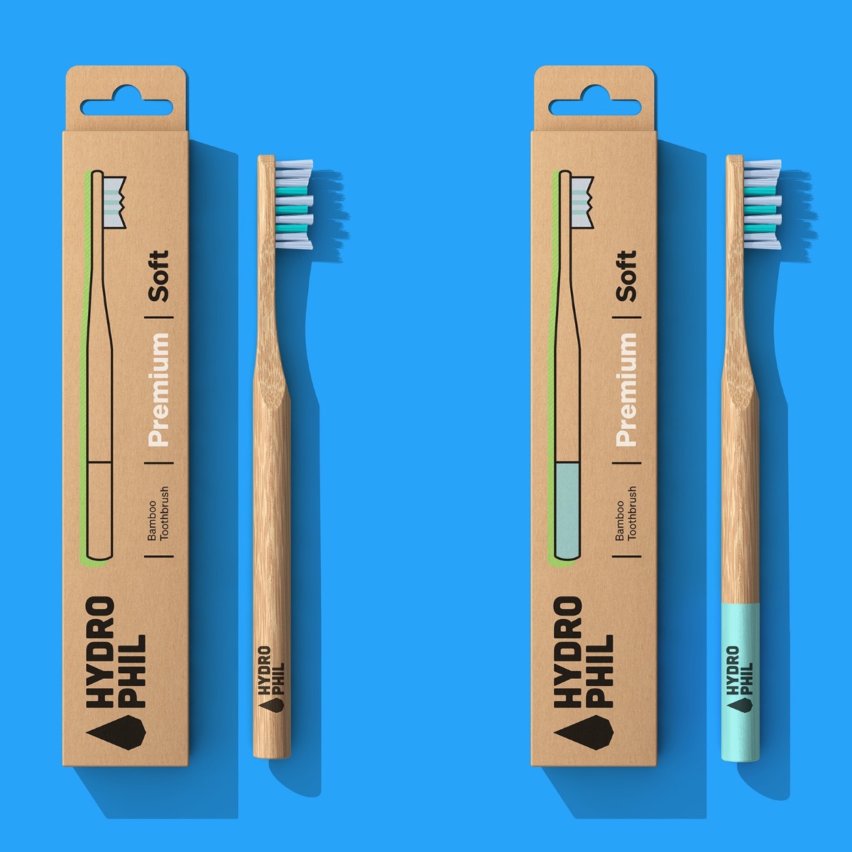 spazzolino in bambù hydrophil premium morbido