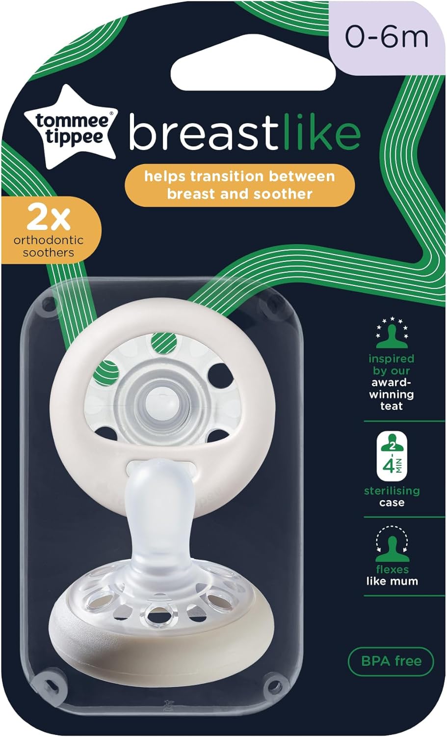 Succhietto in silicone beige bianco