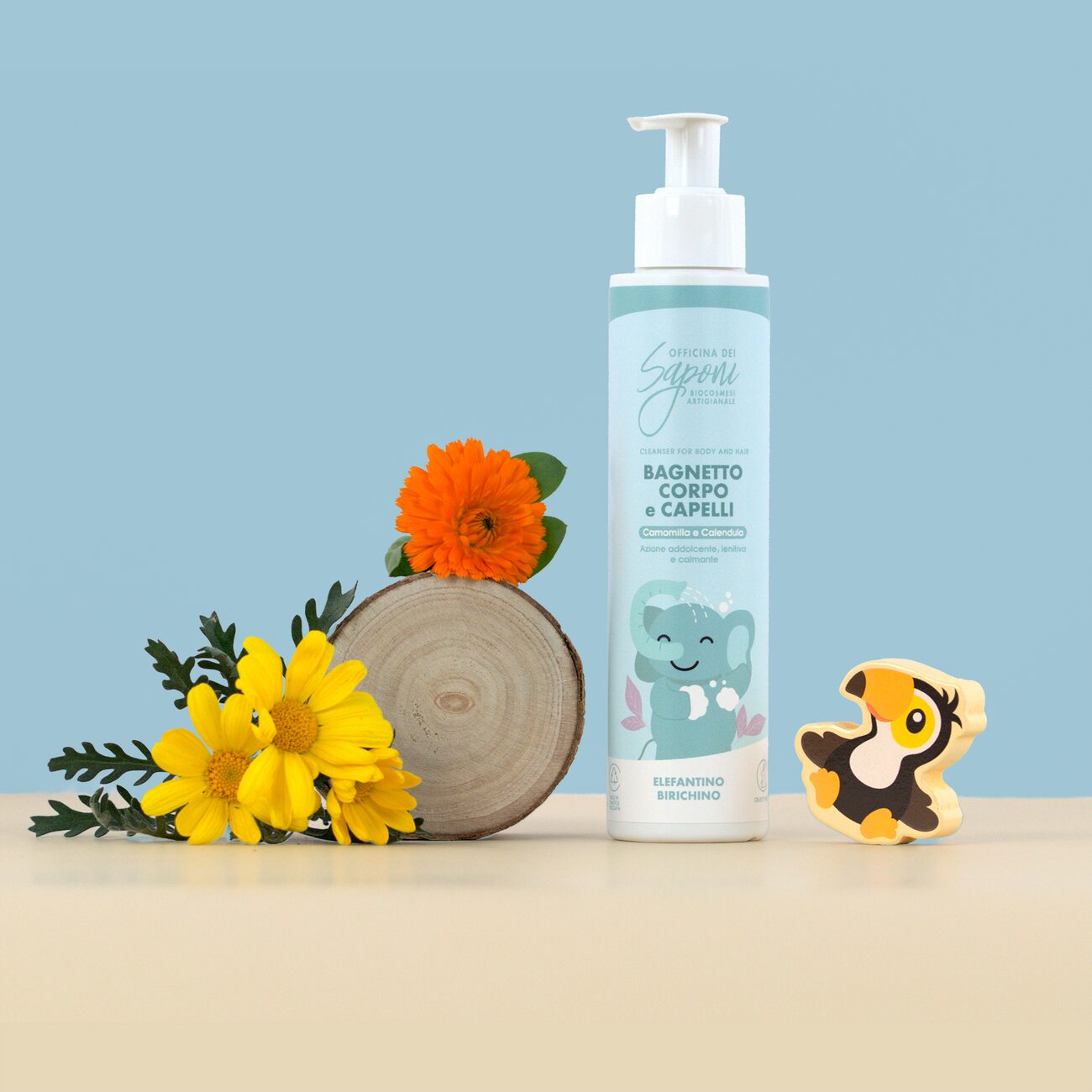 Detergente bio bagno e capelli per bambini