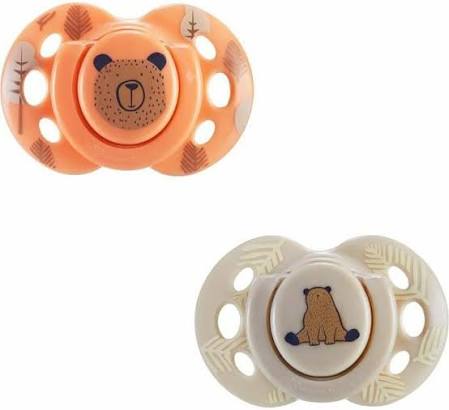 Ciuccio FunFriends orsoarancione beige