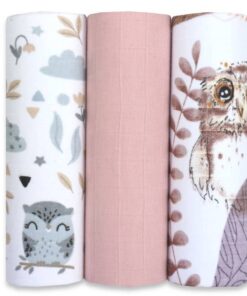 set di pannolini in mussola ander gufo