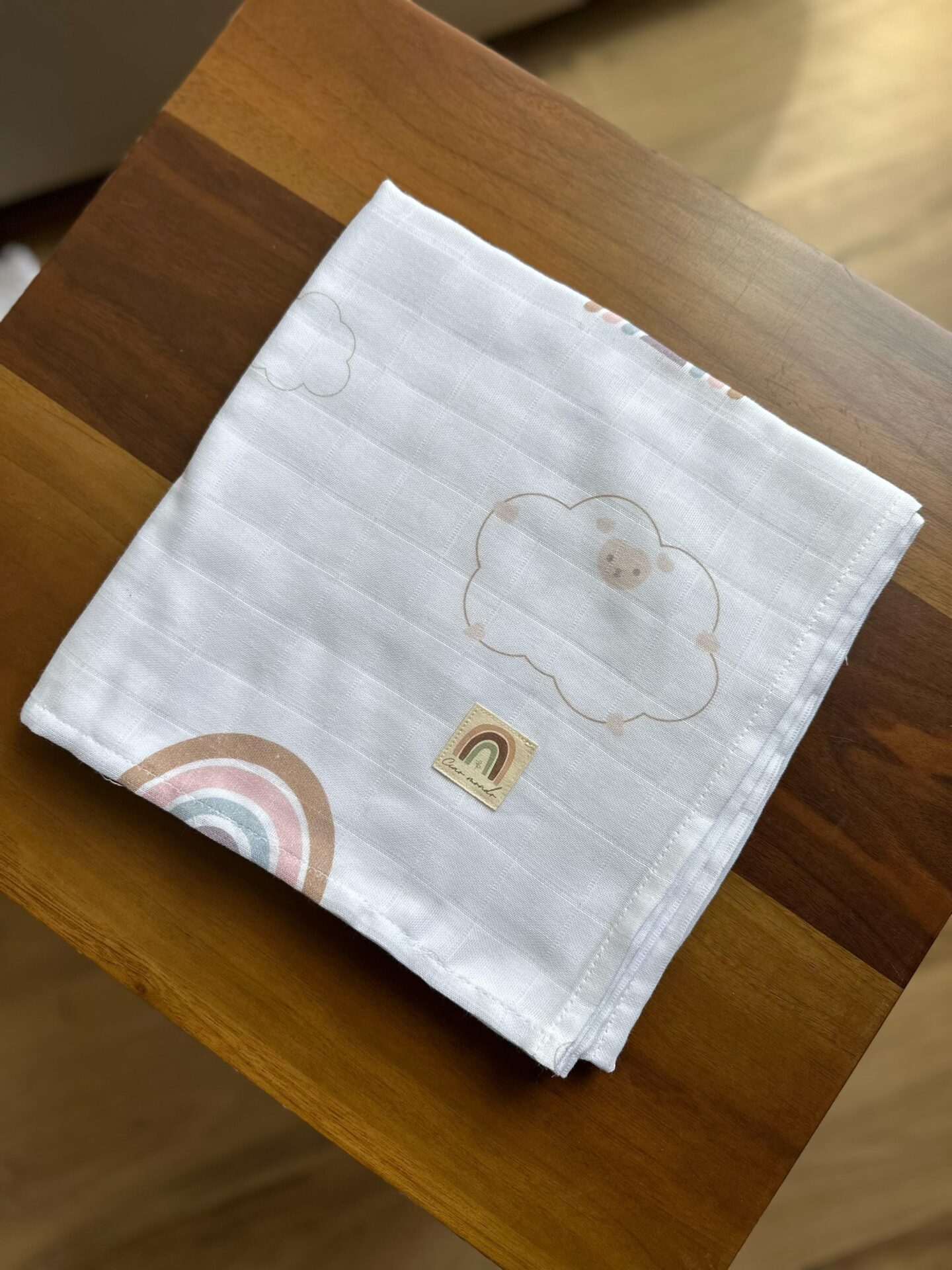 Mussola Ciao Mondo Babylissima acobaleno pecorella