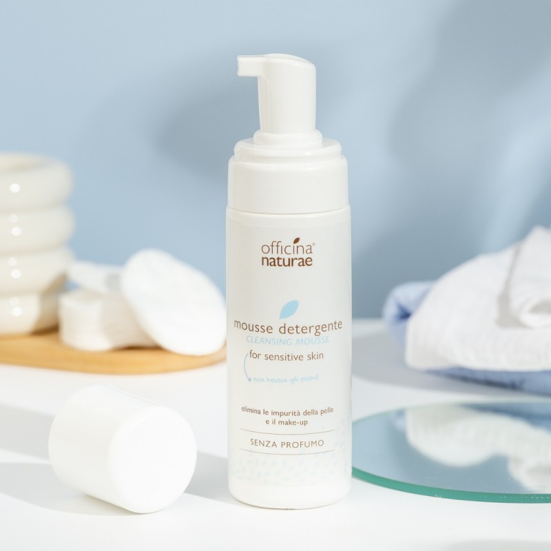 Mousse detergente pelle sensibile