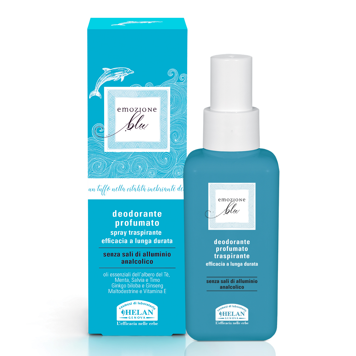 EMOZIONE BLU Deodorante Profumato traspirante spray