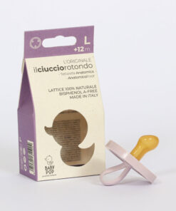 Ciuccio in lattice 100% naturale Lilla anatomico