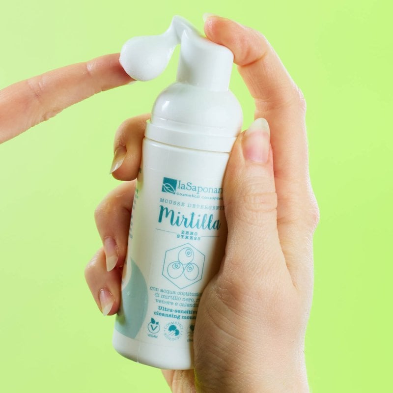 Mousse detergente viso