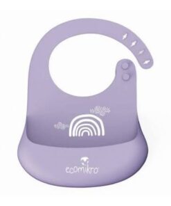Bavaglino in silicone con tasca EcoMikro Arcobaleno