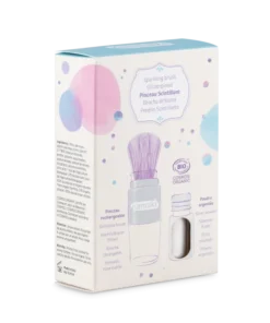 Polvere scintillante con pennello magico Argento