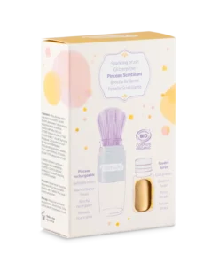 Polvere scintillante con pennello magico Oro
