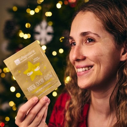 Patch occhi glow con acido ialuronico la saponaria