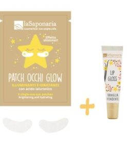 lip gloss e patch occhi