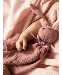 doudou coniglio in mussola